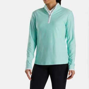 SO SOFT, New Women’s FootJoy Quarter-Zip Space Dye Mid-Layer, S, embroidered